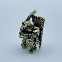 Japanese Broadsword Samurai Paracord Woven Bracelets Beads Brass Pendants Hangings Charms DIY Backpack Lanyard Pendants EDC žalvaris