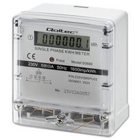 Qoltec Vienfazis elektroninis skaitiklis | energijos suvartojimo matuoklis | 230V | LCD