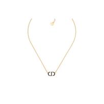 Dior Petit Cd Logotipo Pakabukas Tuščiavidurė Dekoracija Metalinis Dažytas Vėrinys Moteriškas vėrinys Auksinis N2390WOMLQ_D307 Basic Packaging-Dust Bag,F,Gold