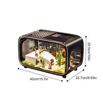 Clear Acrylic Fish Tank Transparent Aquarium Drop Resistant Hydroponic Tank Home decoration and landscape ornamental turtle tank