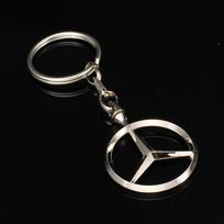 GLC GLB 1 vnt. Automobilio logotipo raktų pakabukas Metalinis raktų pakabukas Raktų priedai Mercedes Benz AMG Smart W205 C300 W203 W206 W108 W124 W126 W14 sidabras