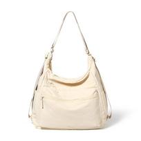 Solid Color Shoulder Bag Lightweight Crossbody Bag smėlis
