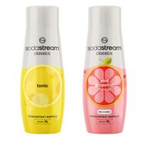 2x SODASTREAM TONIC Syrup + GRAPEFRUIT Water Concentrate