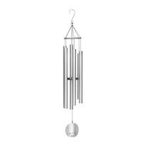 Vėjo varpelis NATURE'S MELODY H116cm, sidabrinis