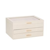 Juvelyrinių dirbinių dėžutė SEZANE 26,5x18xH13,5cm, balta