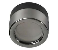 Ideal Lux - LED vonios kambario lubinis šviestuvas LOLLY 1xGX53/9W/230V skersm. 10,5 cm juoda/dūminė