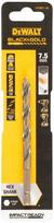 Grąžtas metalui HEX 1/4, 7,5 mm, DeWALT