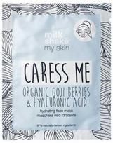Dieninis drėkinamasis lakštinės veido kaukės su hialurono rūgštimi rinkinys „Milk Shake My Skin Caress Me“, 6 vnt., 28 g