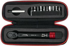 Raktų komplektas ProX Premium Line with dynamometer 2-14Nm 12-parts juodas