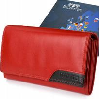 Moteriška odinė piniginė Beltimore RFiD, didelė, raudona