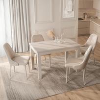 Skubi ištraukiamas stalas 120–160 cm kašmyras