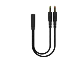 DH320 laidinės žaidimų ausinės DELTACO GAMING, iš odos, 3.5mm jungtis, garsumo ir nutildymo mikrofono valdikliai / GAM-190