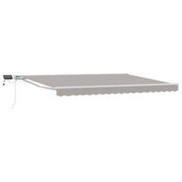 Rankinis markizės rėmas su LED Šviesiai pilka 4 × 3,5 m