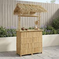 Lauko baro stalas Natūrali 115 x 95 x 215 cm Bambukas