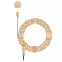 Sennheiser MKE ESSENTIAL BEIGE EW – miniatiūrinis visakryptis mikrofonas, smėlio spalvos, su 3,5 mm jungtimi