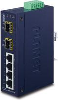 Planet ISW-621TF network switch Unmanaged L2 Fast Ethernet (10/100) Blue