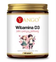 YANGO vitamino D3 obuolių pektino gumos - 40 guminukų