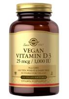 SOLGAR Vitaminas D3 25 mcg (1000 TV) - Vitaminas D3 - 120 kaps.