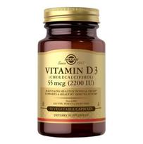 SOLGAR vitaminas D3 (cholekalciferolis) 55 mcg (2200 TV) - 50 kapsulių