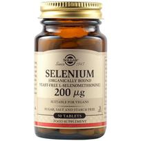 SOLGAR Selenium (be mielių) - Selenas (be mielių) 200 mcg - 50 tablečių