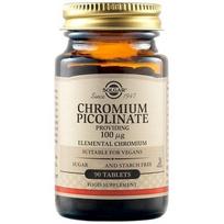 SOLGAR chromo pikolinatas 100 mcg elementinio chromo - 90 tablečių