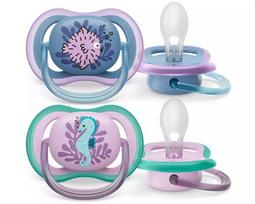 Čiulptukai AVENT "Ultra Air" ortodontinis 6-18 m 2vnt  Sea horse