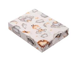 Paklode kūdikiui su guma 60x120 "Keep dreaming beige"- medvilninė