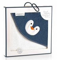 Rankšluostis vaikiškas su gobtuvu "Penguin alabaster"