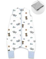 Miegmaišis kūdikiui "Aviator teddy blue" su kojomis 2-2.5 TOG