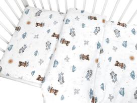 Patalynė kūdikiams 135x100 "Aviator teddy blue" 