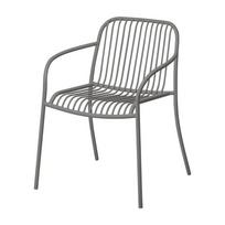 Pilkos spalvos metalinė sodo kėdė Yua Wire – Blomus