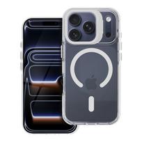Dėklas LENS MAG COVER suderinamas su MagSafe telefonui IPHONE 15 baltas