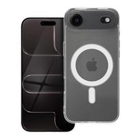 Permatomas 2 mm dėklas telefonui IPHONE 17 Air, suderinamas su MagSafe (su kameros apsauga)