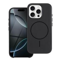 Blizgus magnetinis dėklas telefonui, suderinamas su MagSafe, skirtas IPHONE 17 PRO, juodas