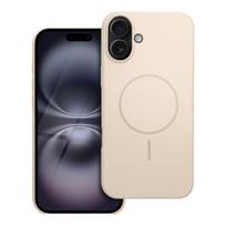 Blizgus magnetinis dėklas suderinamas su MagSafe, skirtas IPHONE 16 PLUS, baltas