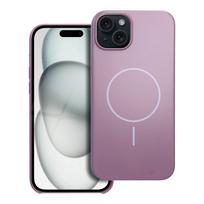 Blizgus magnetinis dėklas, suderinamas su MagSafe, IPHONE 15 PLUS violetinis