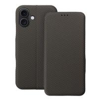 FOLIO šoninis magnetinis knygos tipo dėklas telefonui IPHONE 16 PLUS rudas