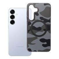FORCELL F-PROTECT Lygiai su dviejų sluoksnių 4D technologija, militarinio kritimo testo suderinamas su MagSafe SAMSUNG S25 PLUS - juodas kamufliažas
