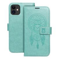 MEZZO knygos tipo dėklas telefonui IPHONE 11 su sapnų gaudykle, žalias