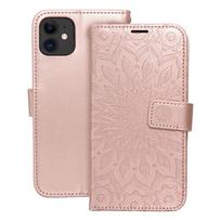MEZZO knygos tipo dėklas telefonui IPHONE 11 su mandala, rožinis auksas