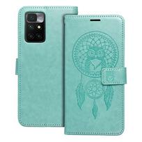 MEZZO knygos tipo dėklas telefonui XIAOMI Redmi 10 / 10 2022 su sapnų gaudykle, žalias