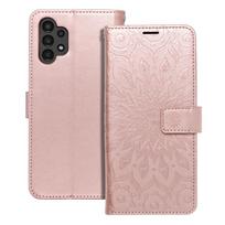 MEZZO knyginis dėklas telefonui SAMSUNG A13 4G mandala rožinis auksas