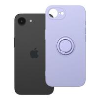 Dėklas telefonui su silikoniniu žiedu IPHONE 16e (SE 4 2025) violetinis
