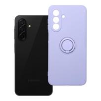 Silikoninis RING dėklas telefonui SAMSUNG A26 5G violetinis