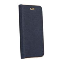 LUNA Book Gold dėklas telefonui iPhone 7 / 8 / SE 2020 / SE 2022 tamsiai mėlynas