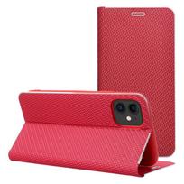 Dėklas telefonui LUNA Book Carbon IPHONE 17 Pro Max raudonas
