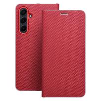 LUNA Book Carbon dėklas telefonui SAMSUNG A55 5G raudonas