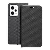 LUNA Book Carbon dėklas telefonui XIAOMI Redmi Note 12 Pro 5G juodas