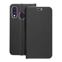 LUNA Book Carbon dėklas telefonui SAMSUNG A40 juodas