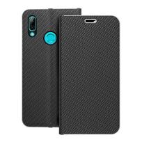 Dėklas telefonui (m) - LUNA Book Carbon HUAWEI P Smart 2019 juodas
